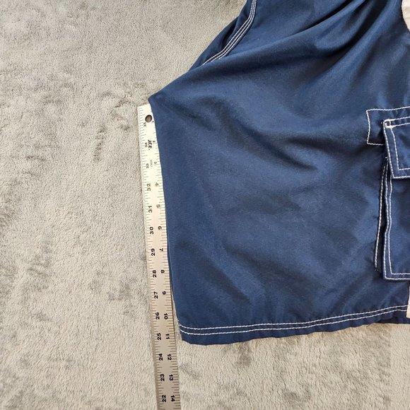 Kanu Surf Swim Trunks Men's Large Blue Barracuda Mesh Lining Pockets Beach - Picture 6 of 10